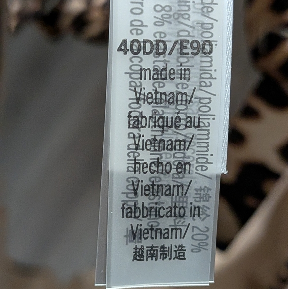 40DD XXL Victoria's Secret Twist Front Bikini & Side Tie Bottoms In Leopard - Picture 5 of 11